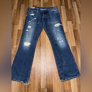 Vintage Abercrombie & fitch Distressed Blue Jeans for Men